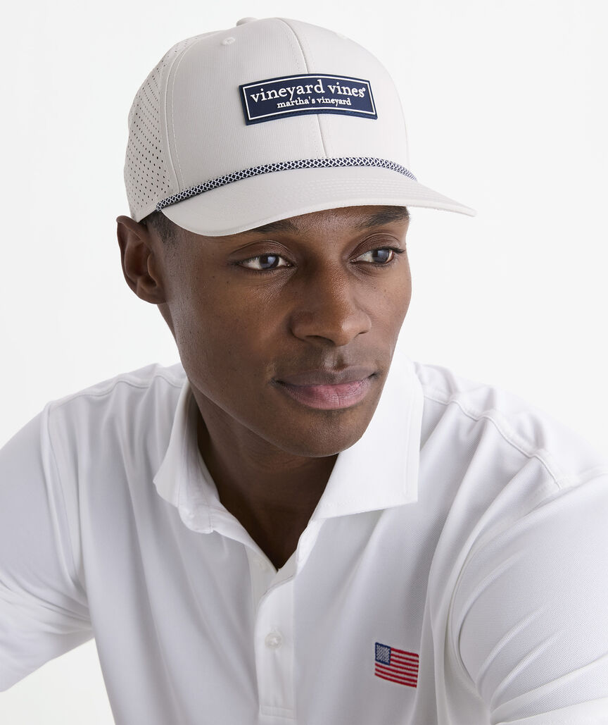 Logo Box Perforated Trucker Hat