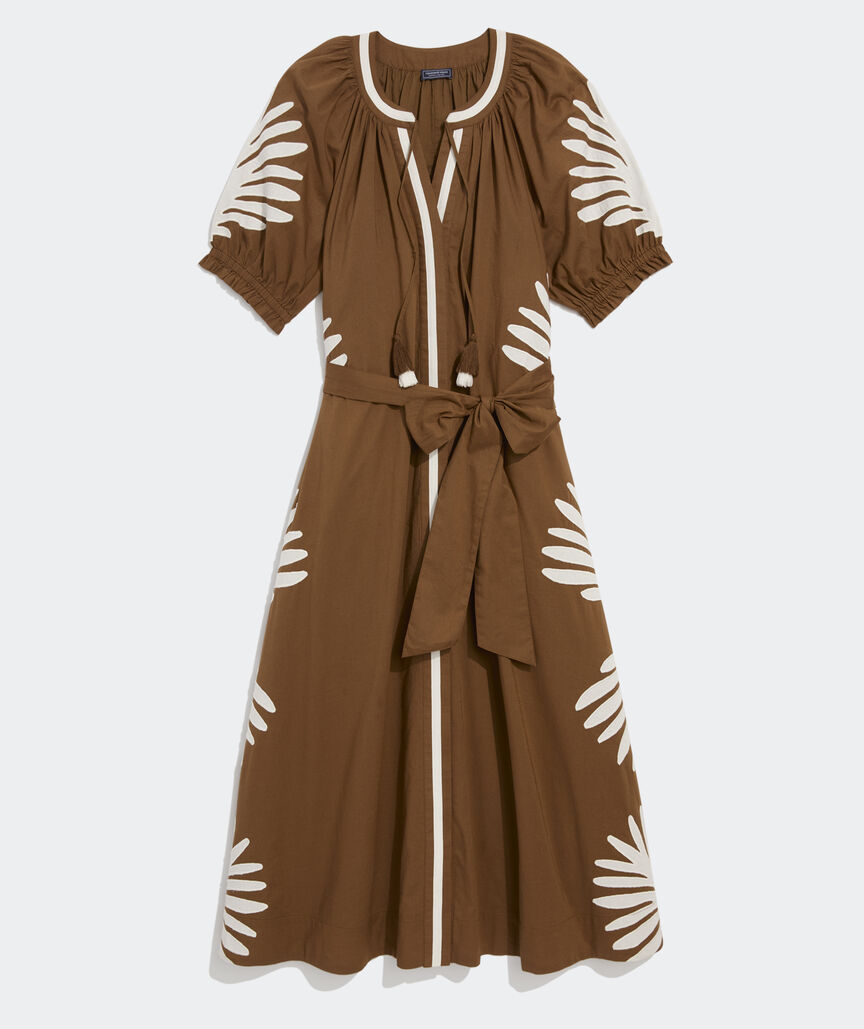 Naomi Appliqué Midi Dress