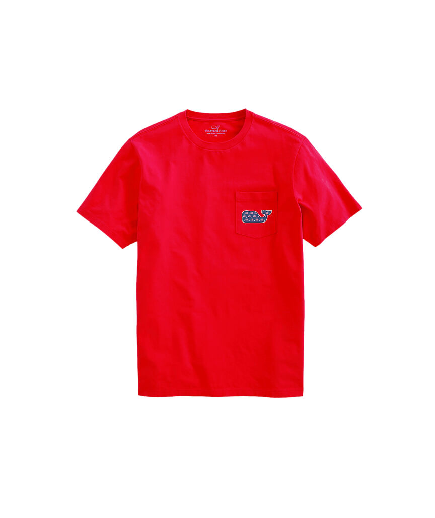 OUTLET Flag & Stars Whale Short-Sleeve Pocket Tee