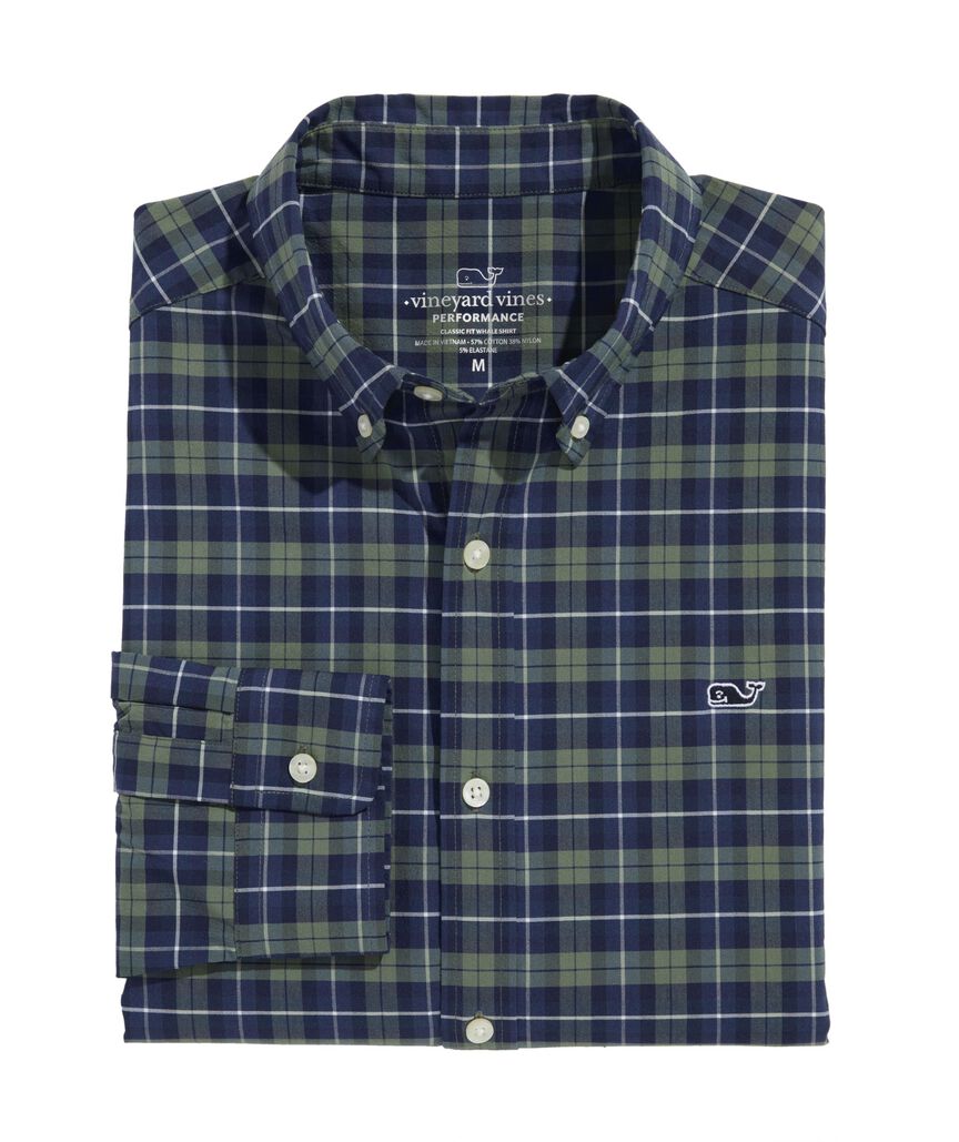 OUTLET Performance Twill Plaid Shirt Shirt