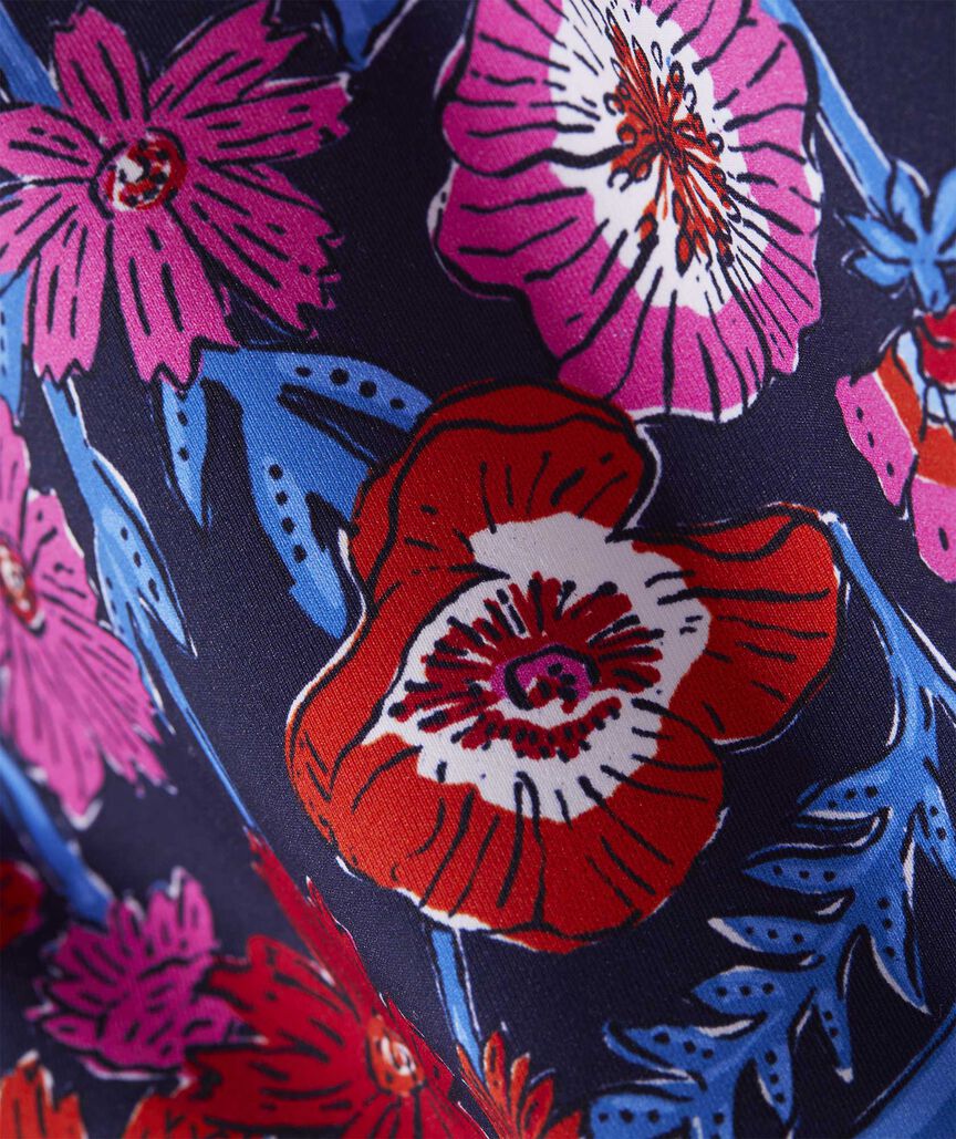 Shop Tisbury Floral KnotFront Bikini Top at vineyard vines