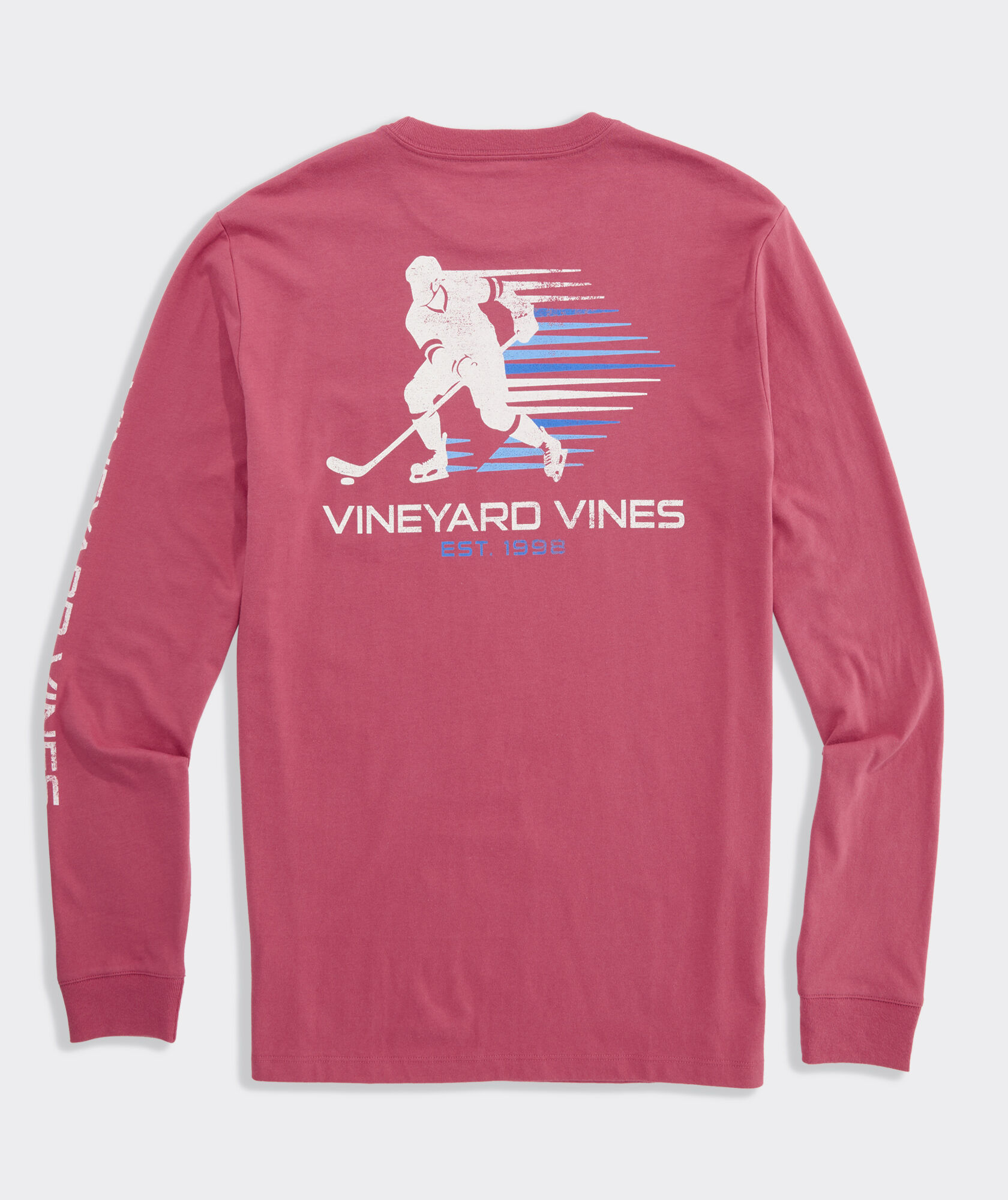(取寄) ヴィンヤードヴァインズ メンズ ロング スリーブ ポンド ホッケー ホエール ポケット ティー Vineyard Vines men Long Sleeve Pond Hockey Whale Pocket Tee Moonshine Shop Retro Hockey Long-Sleeve Pocket Tee at vineyard vines