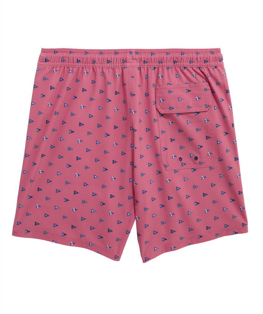 OUTLET 5 Inch Burgee Flag Chappy Swim Trunks