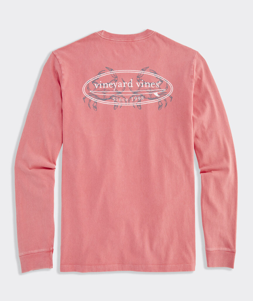 Surf Logo Crabs Long-Sleeve Pocket Tee