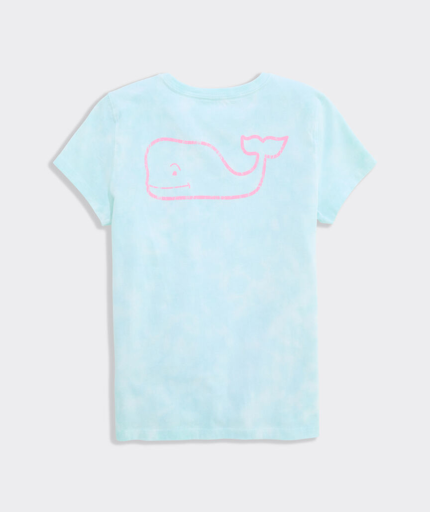 Girls' Surfside Tie-Dye Vintage Whale Short-Sleeve Tee