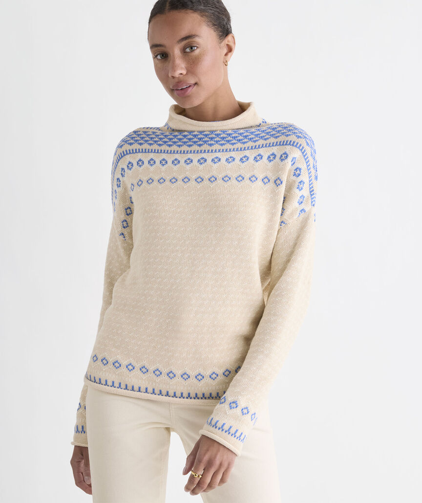 Katie Cotton Mockneck Sweater