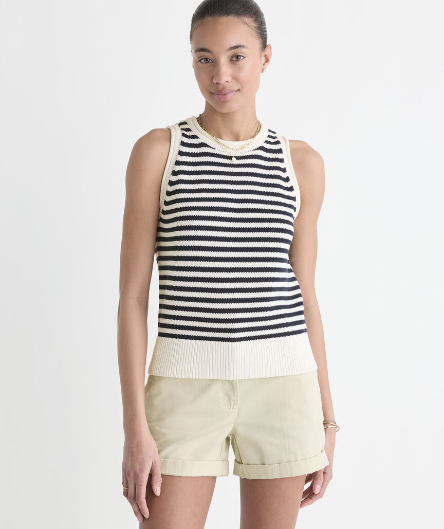 Katie Cotton Rollneck Sweater Tank