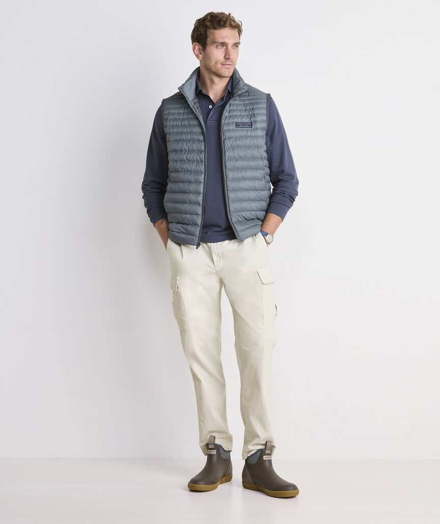Lived-In Long-Sleeve Pique Polo