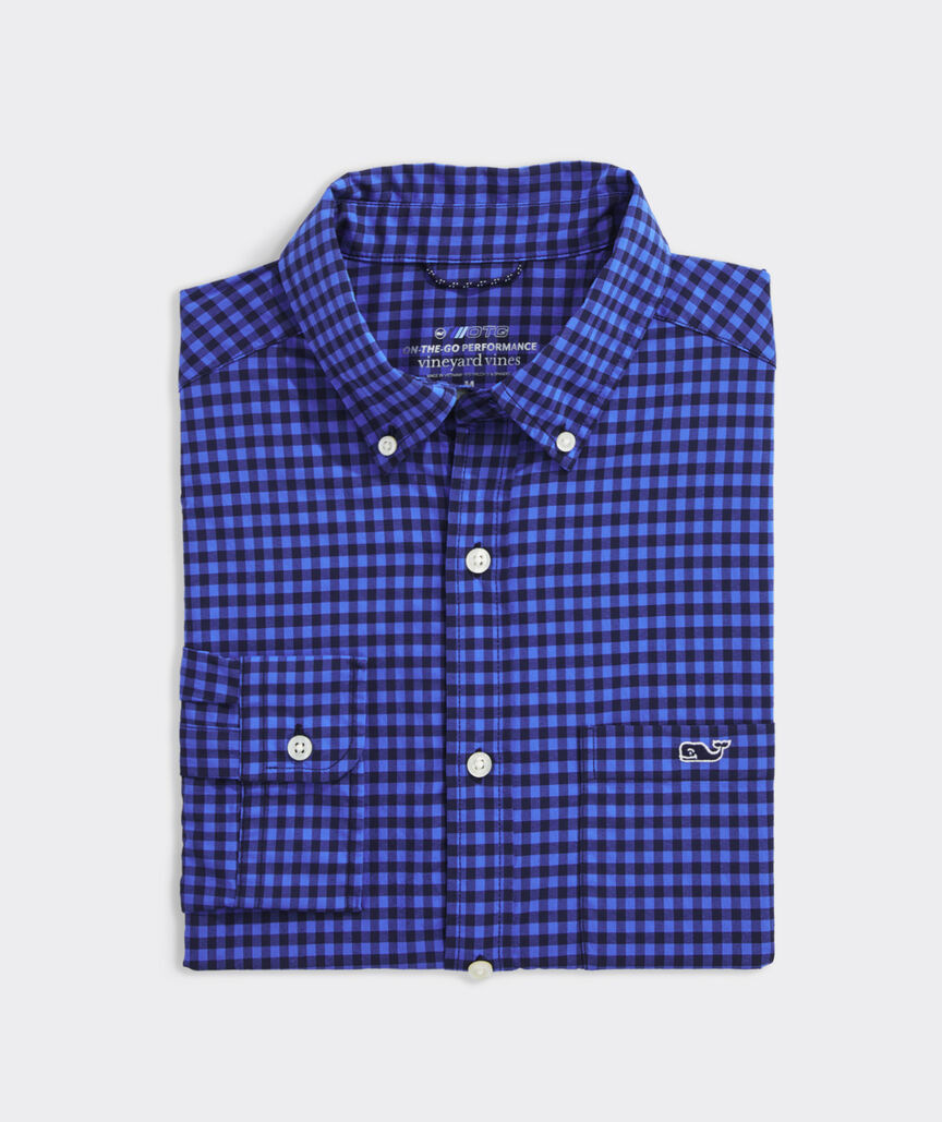 AM01241-2 GINGHAM 100%LINEN SHIRT