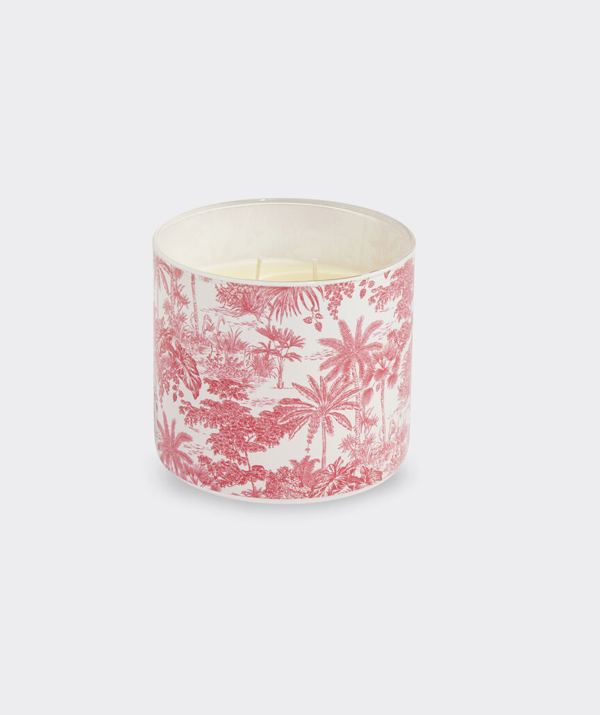 Flamingo Toile Candle