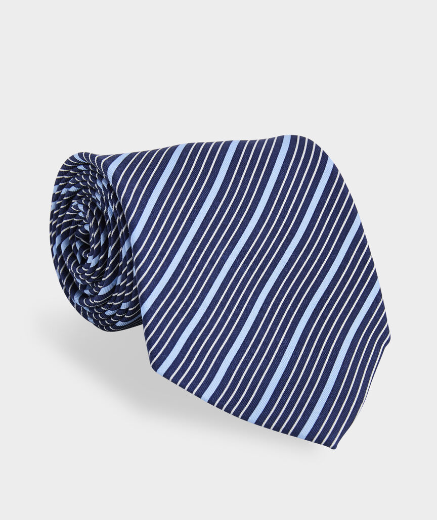 Thin Stripe Silk Tie