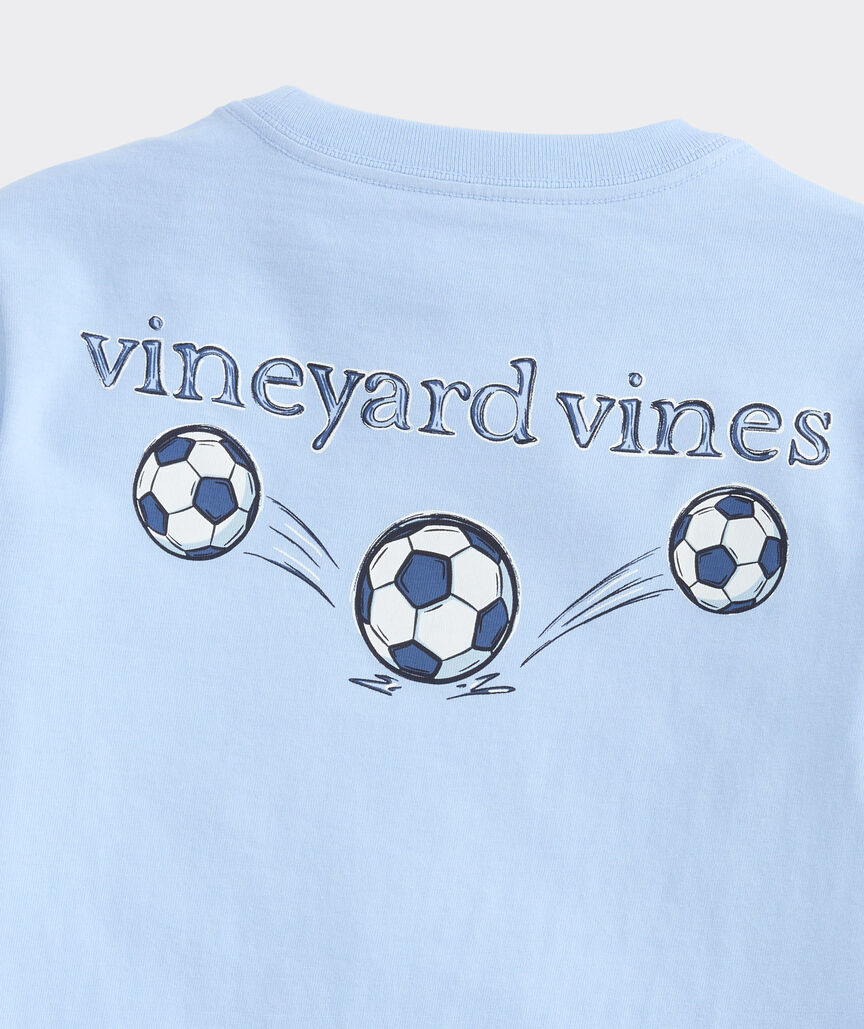 Boys' Sketched Soccer Balls Short-Sleeve Pocket Tee