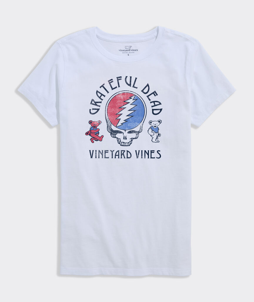 Grateful Dead x vineyard vines Stealie & Bears Boyfriend Tee