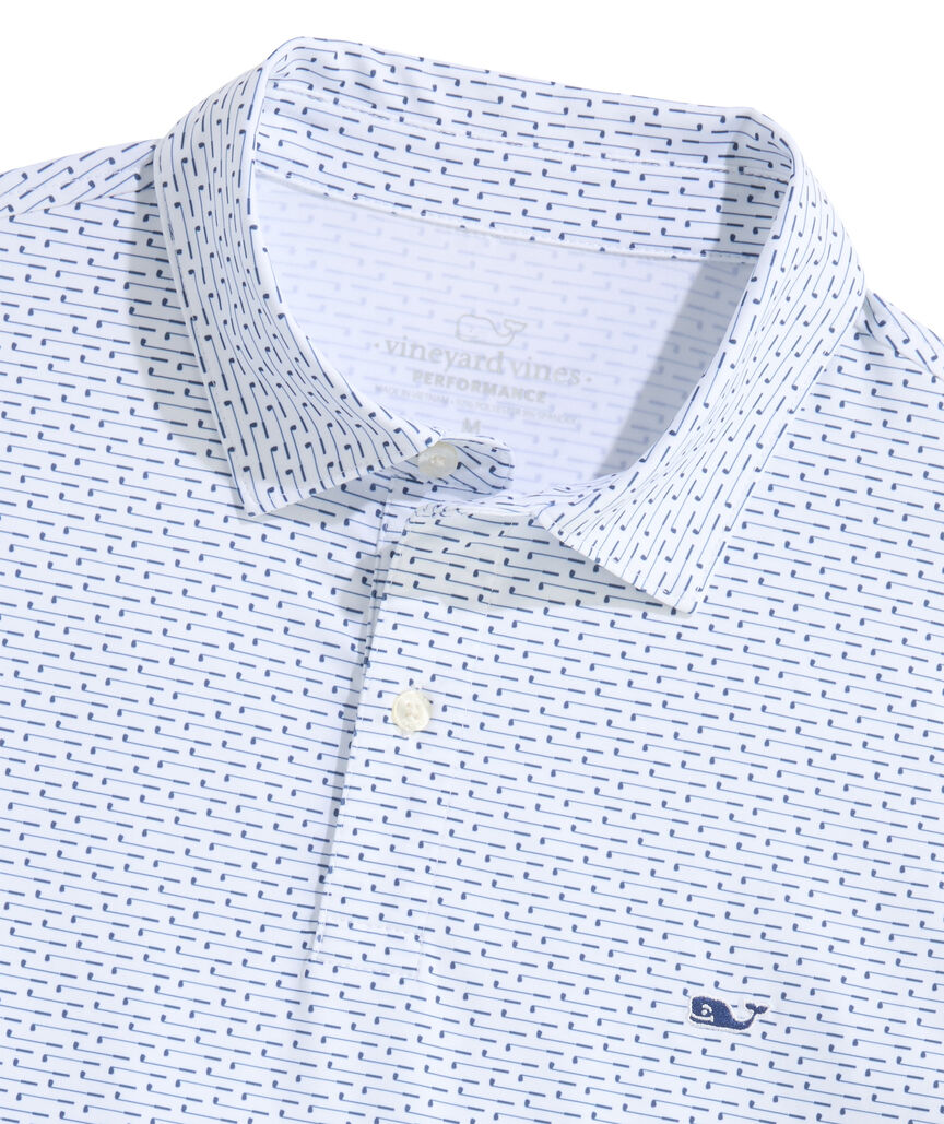 OUTLET Club Stripe Performance Polo
