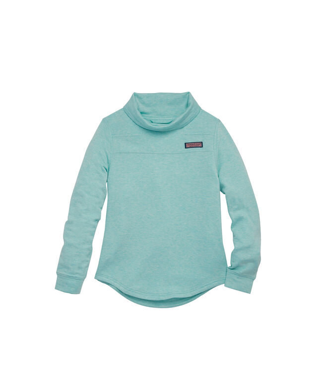 Shop Girls Super Soft Relaxed Funnel Neck Shep Shirt At Vineyard Vines
