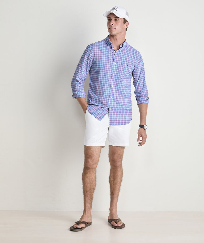 Cobia Check Featherweight Performance Shirt