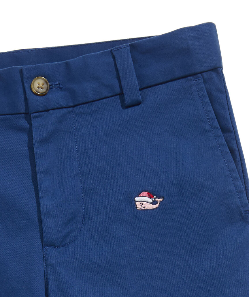 OUTLET Boys' Holiday Whale Embroidered Pants