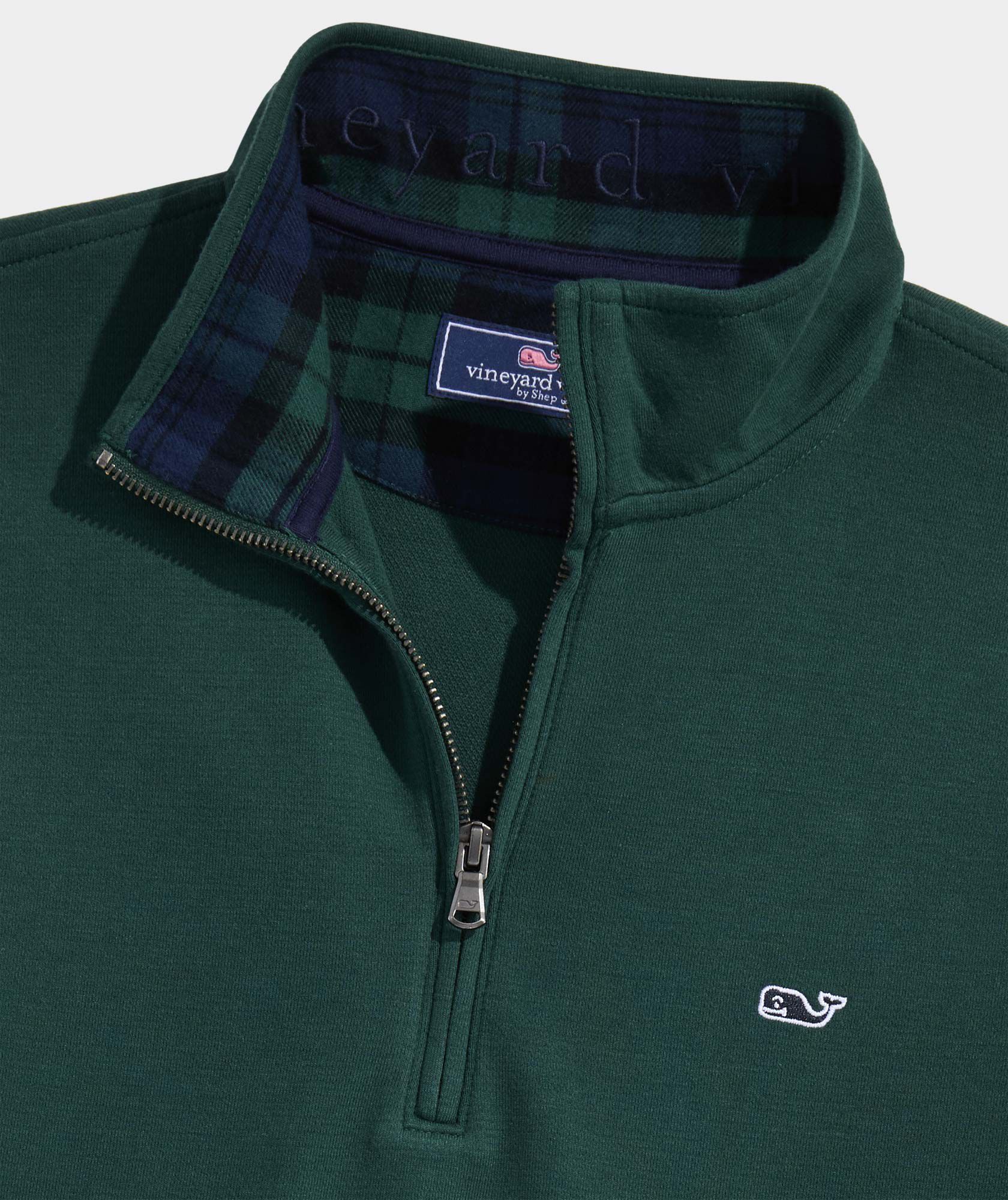 Plaid Collar Saltwater Quarter-Zip