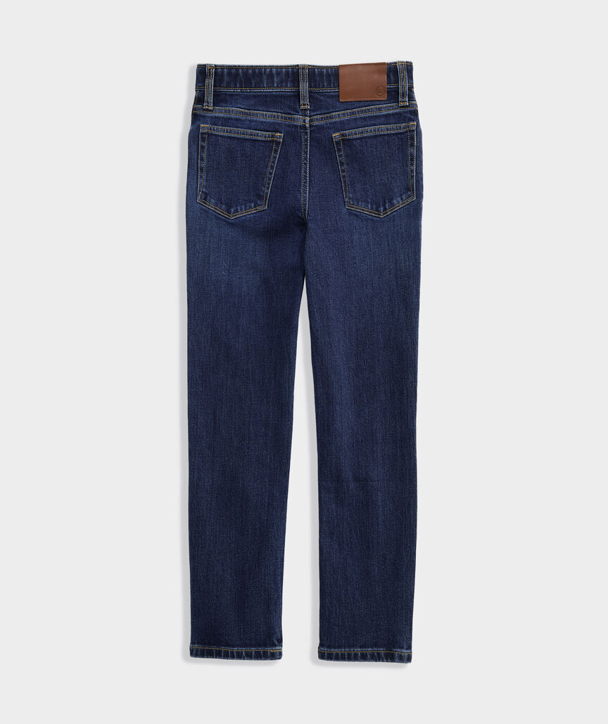 Boys' Slim Straight Indigo Jeans