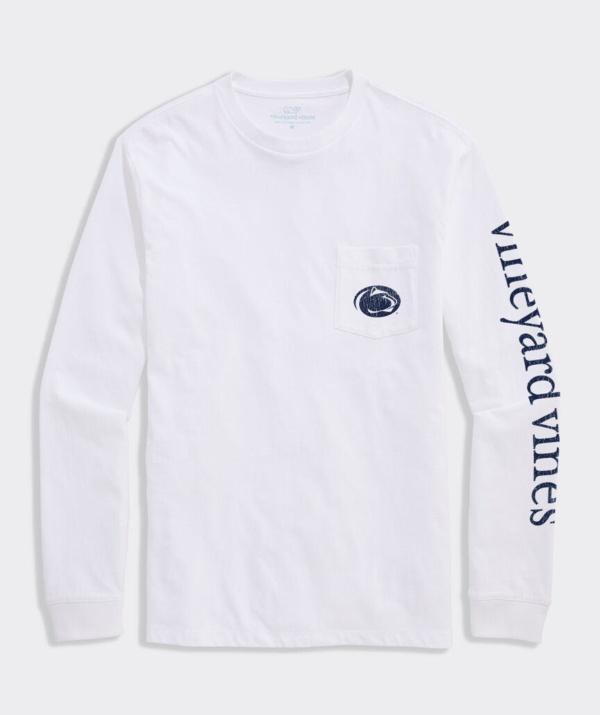 Penn State University Stadium View Long-Sleeve Pocket Tee