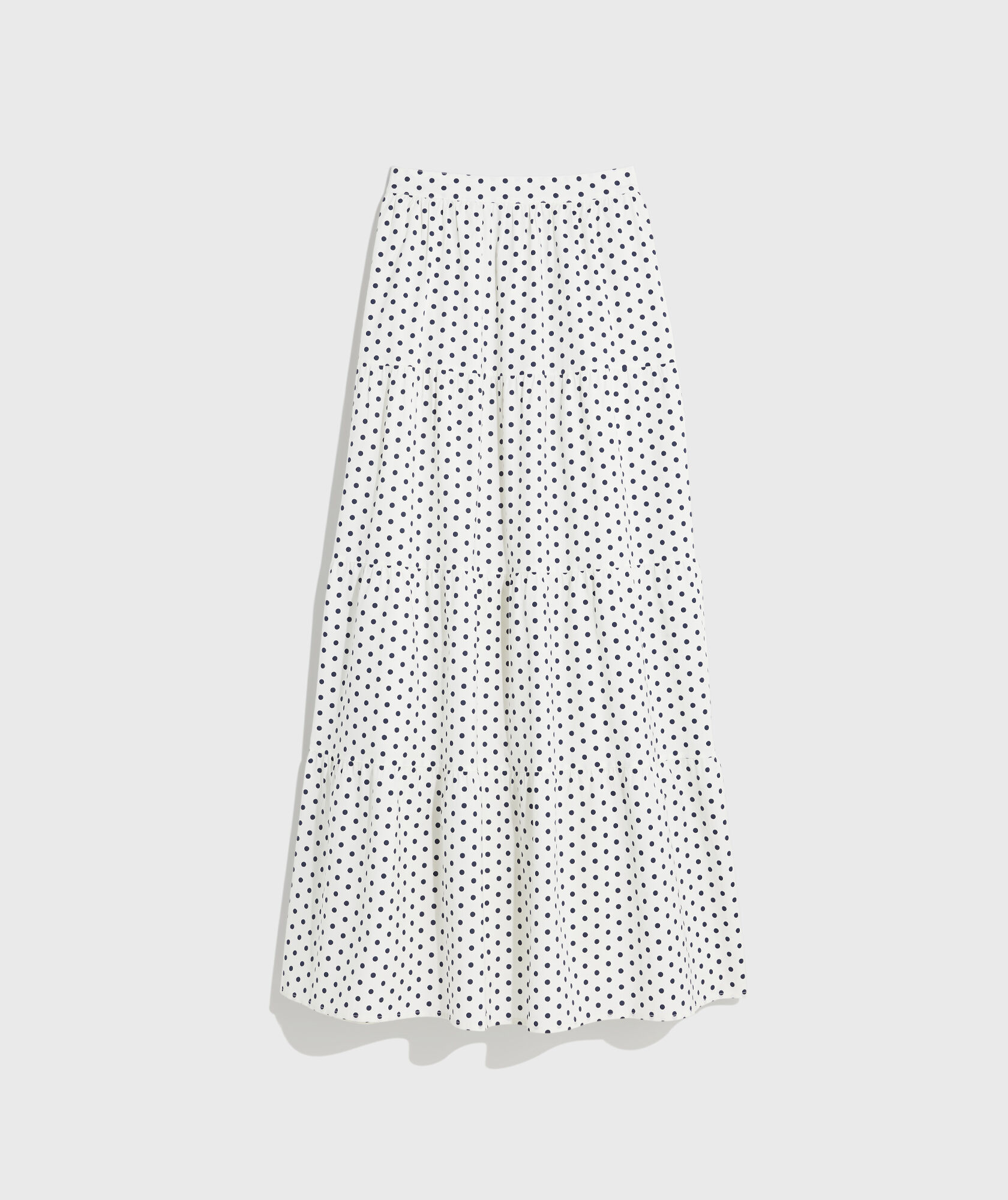 Poplin Tiered Maxi Skirt