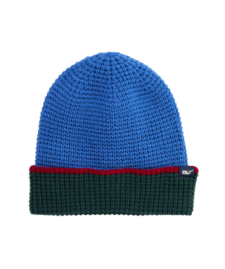 OUTLET Boys' Colorblock Waffle Beanie