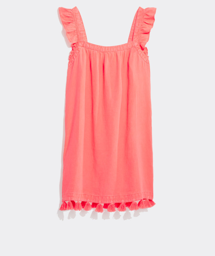 Ruffle Linen Coverup