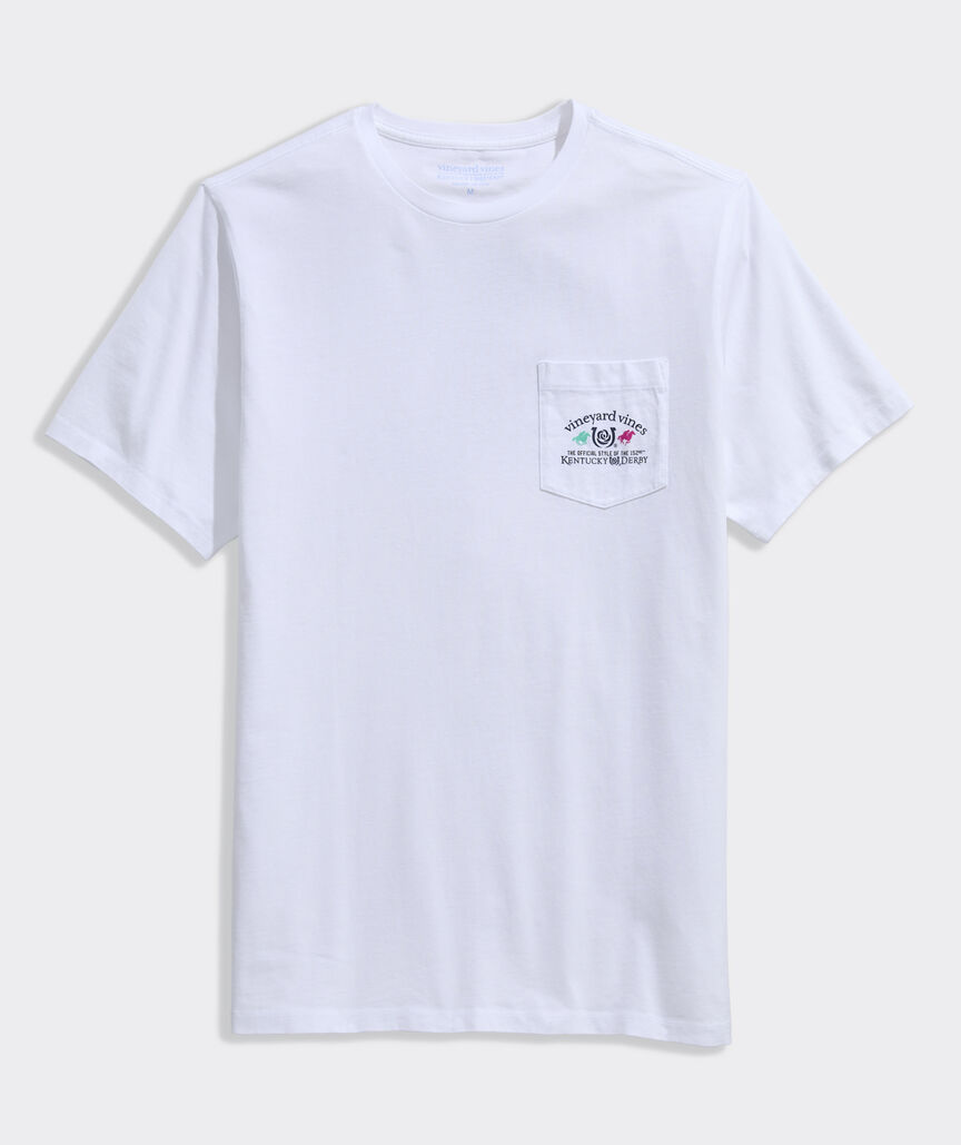 Kentucky Derby Whale & Jockey Short-Sleeve Pocket Tee
