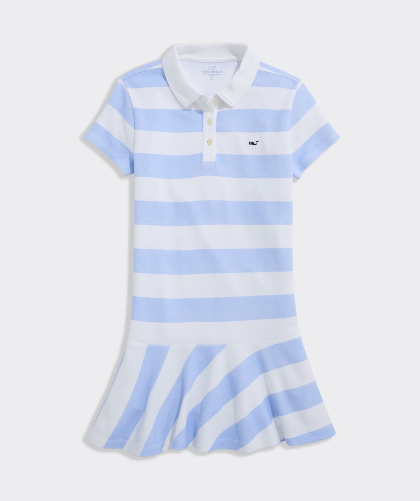 Girls' Short-Sleeve Saltwater Polo Dress