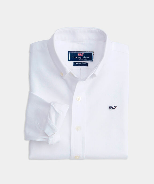 Kids' Solid Oxford Whale Shirt