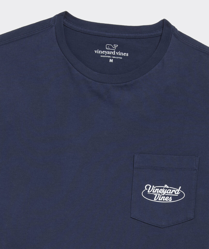 vineyard vines Golf Flag Long-Sleeve Pocket Tee