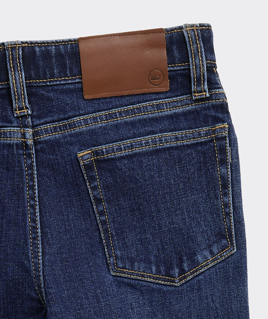 Boys' Slim Straight Indigo Jeans