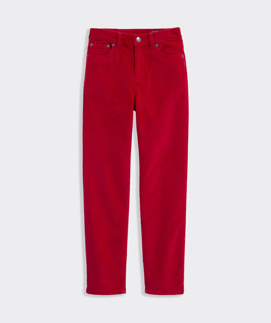 Boys' Stretch Terry Cord 5-Pocket Pants