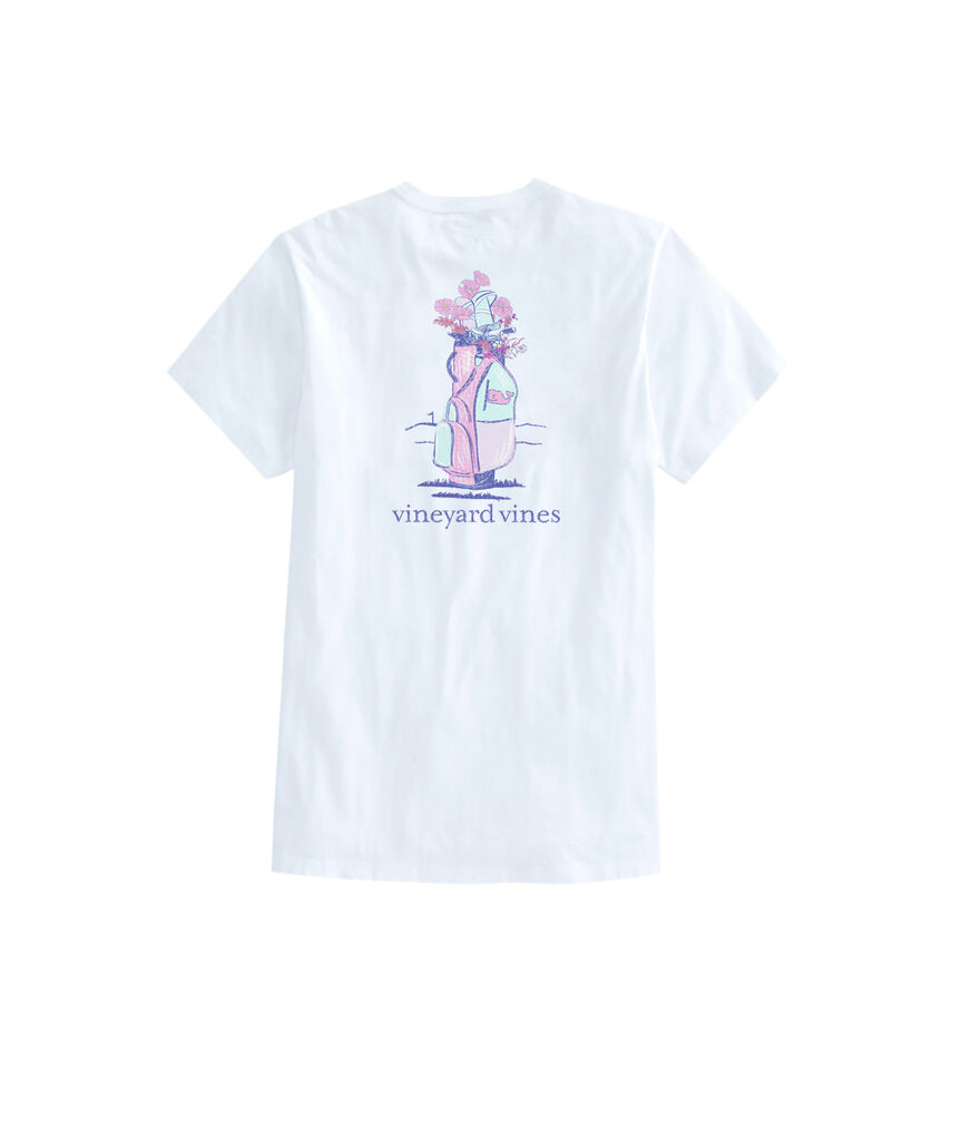OUTLET Sketched Golf Bag Short-Sleeve Pocket Tee