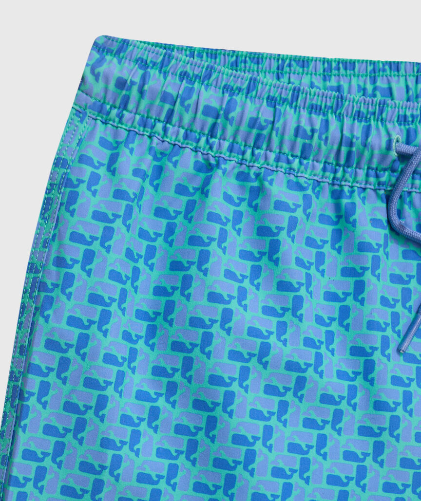 OUTLET Boys' Puzzle Whale Chappy Swim Trunks
