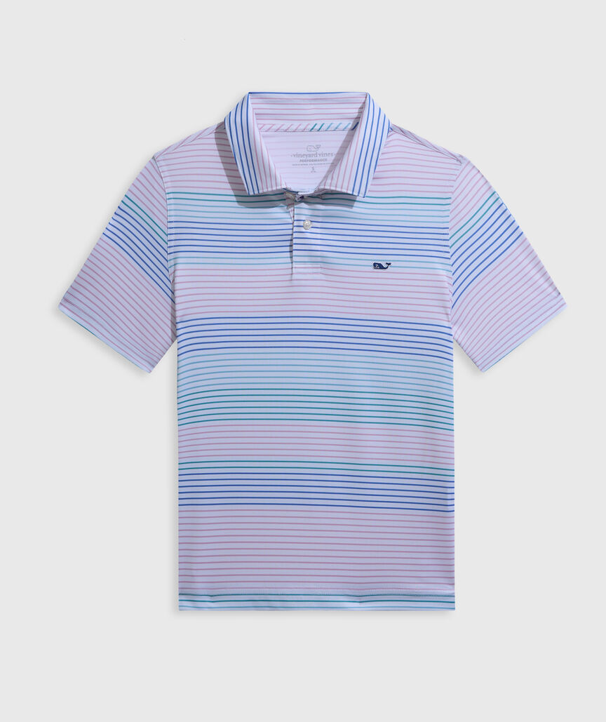 OUTLET Boys' Performance Harborview Stripe Polo