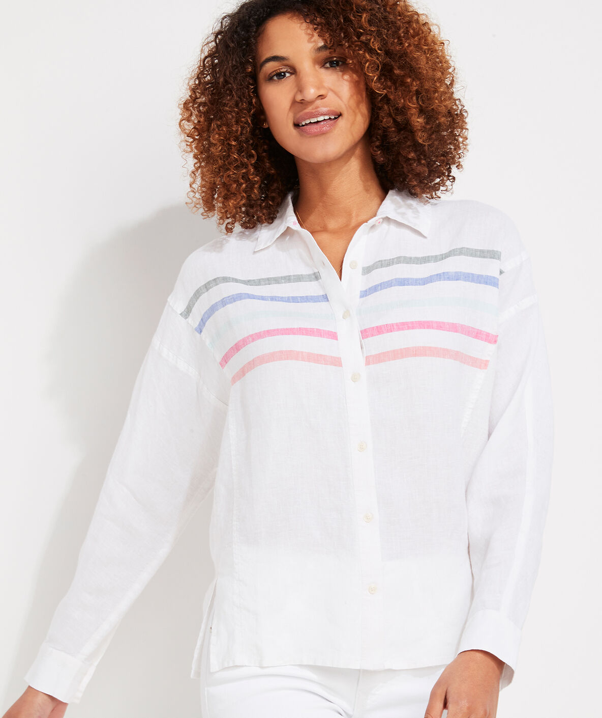 Suzanne Linen Button Down - Rye