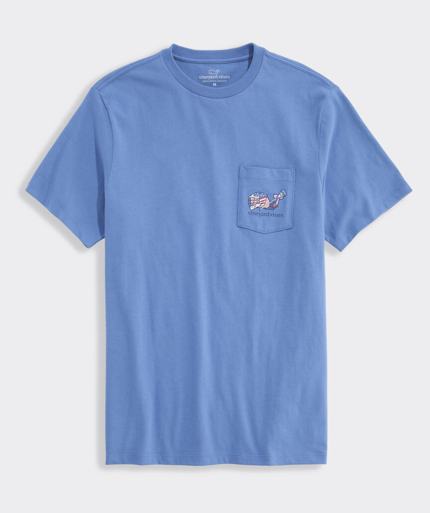 USA Lax Whale Short-Sleeve Pocket Tee
