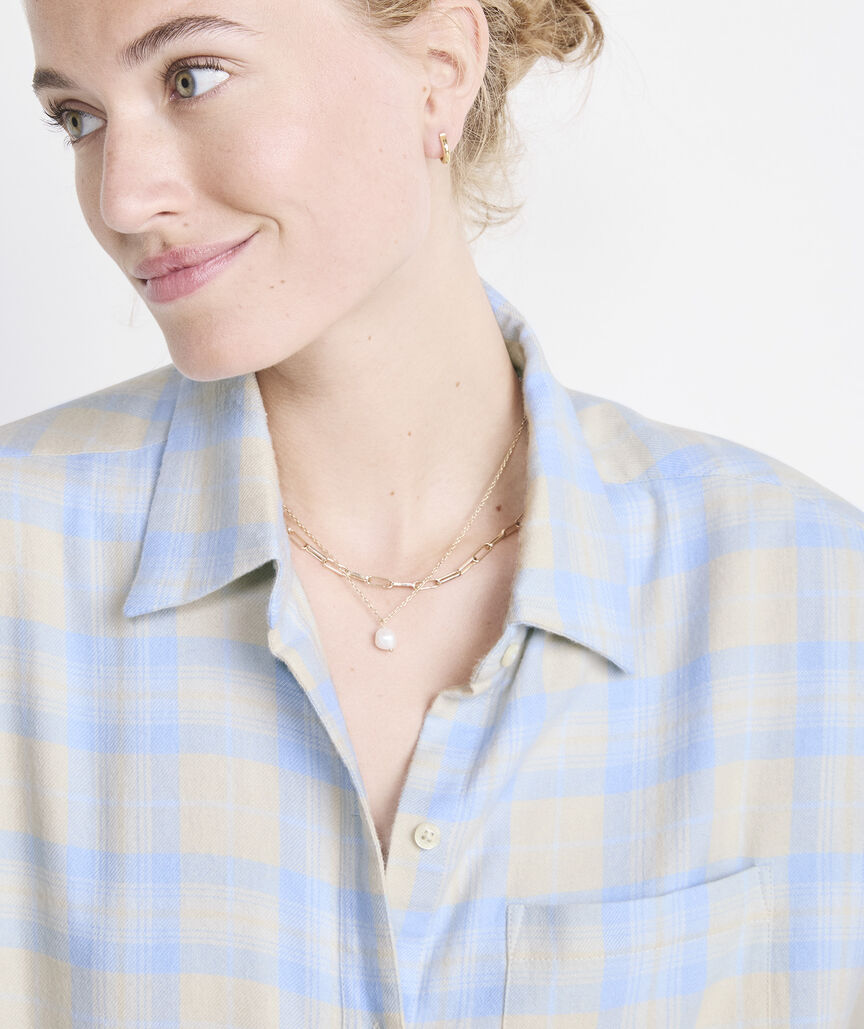 Birdie Flannel Button-Down