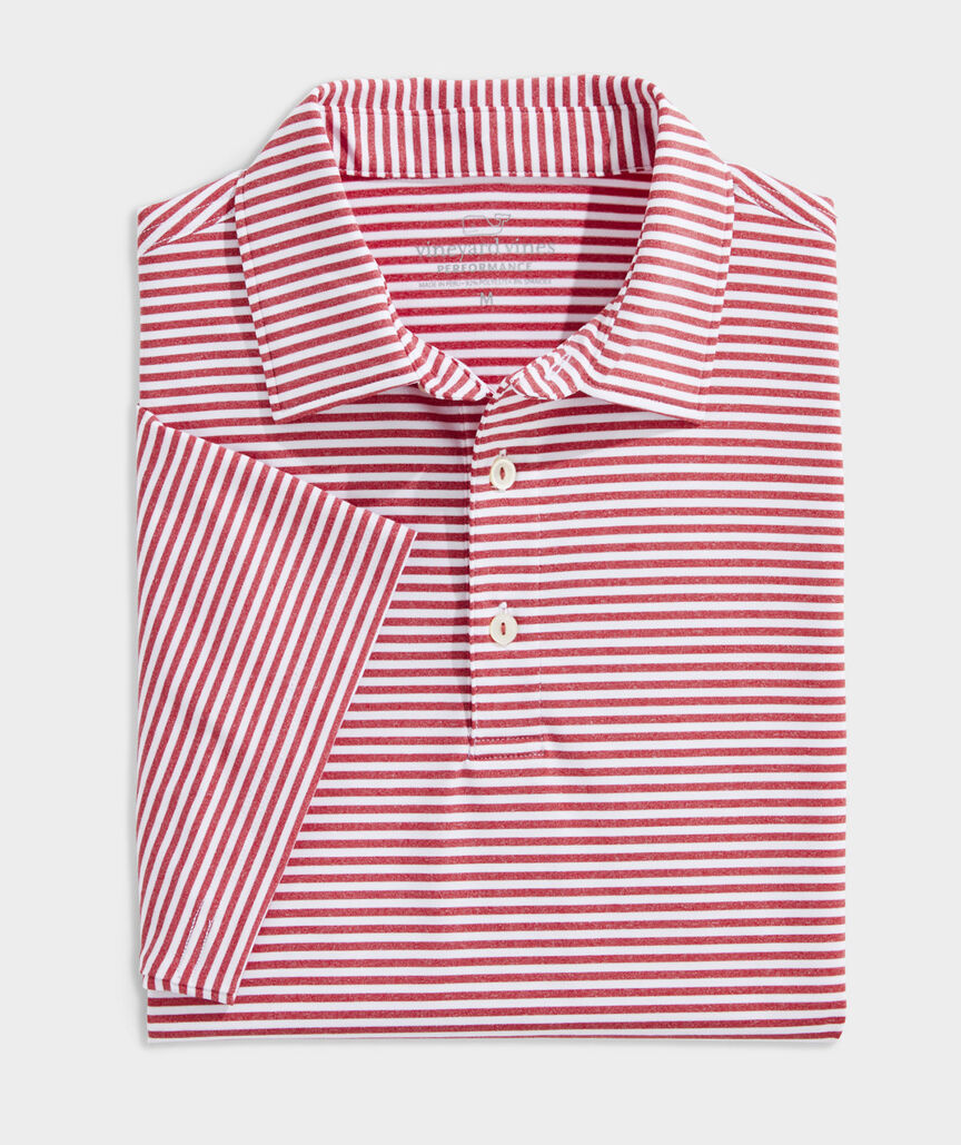Men's Custom Heathered Winstead Stripe Sankaty Polo