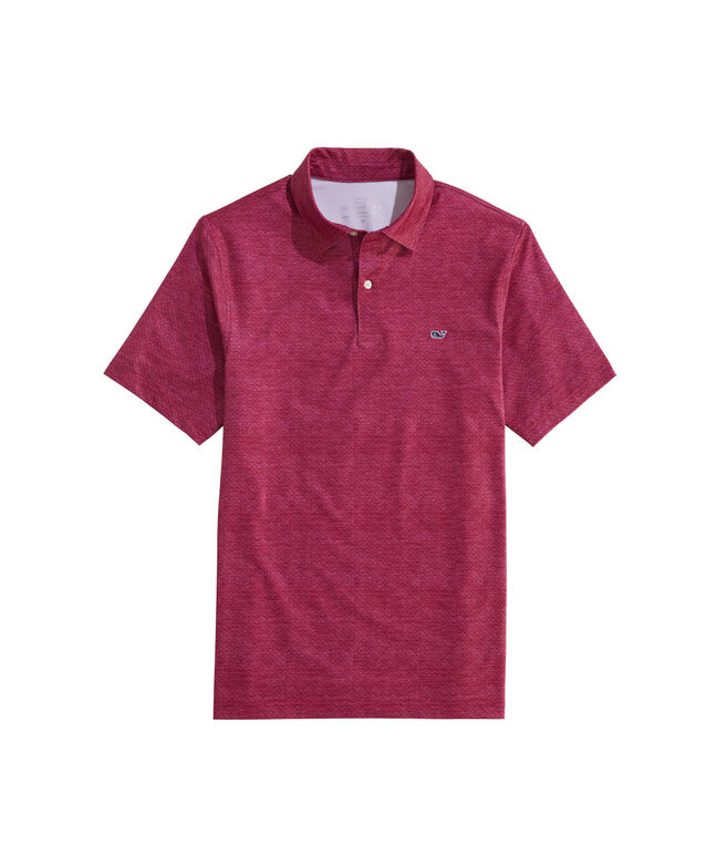 OUTLET Boys' Micro Whale Printed Performance Polo