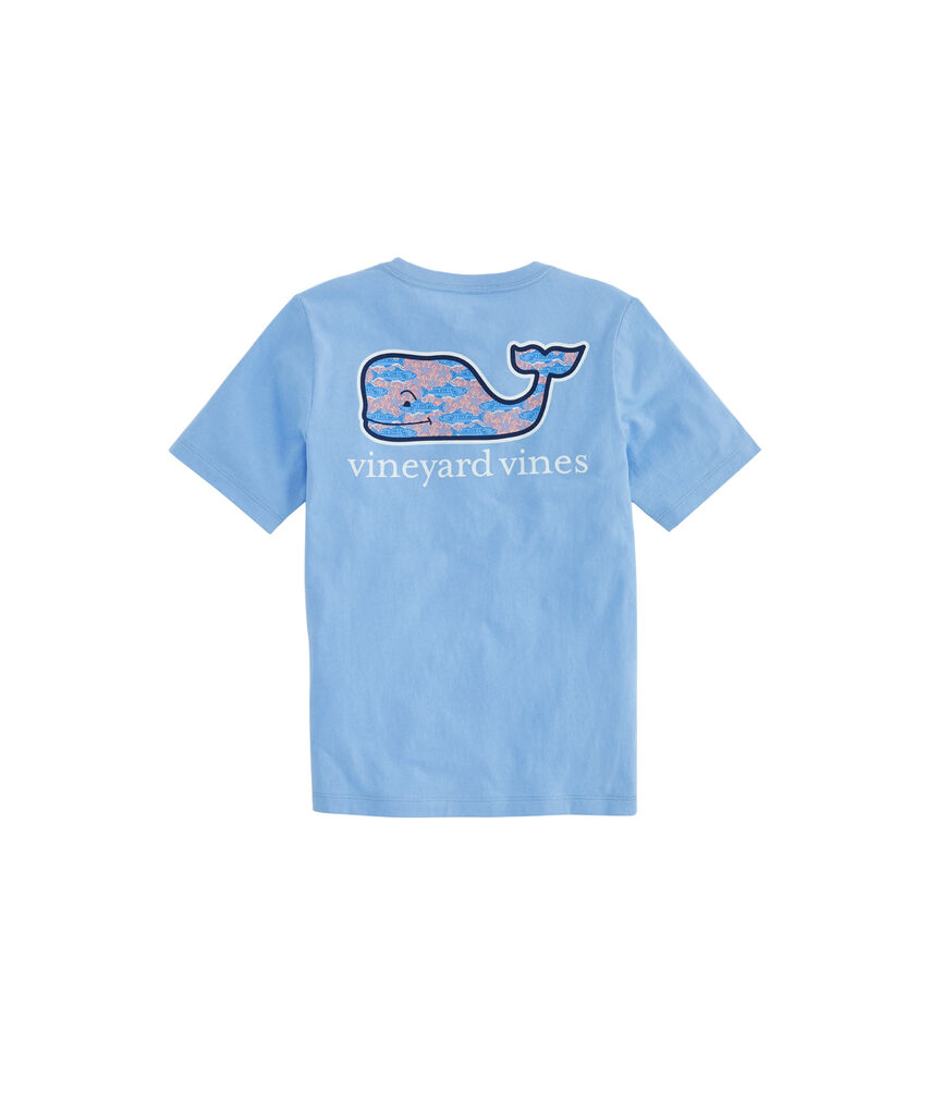 Boys Fish Stars Whale Fill Pocket T-Shirt
