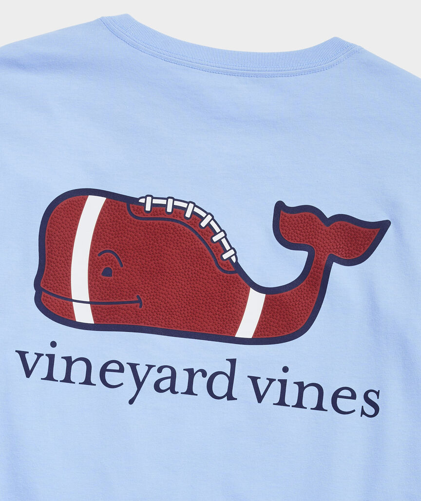 Football Whale Long-Sleeve Pocket Tee