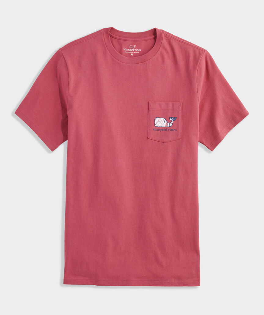 Island Woodblock Whale Short-Sleeve Pocket Tee