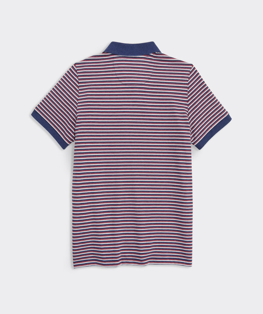 Boys' Striped Edgartown Pique Polo