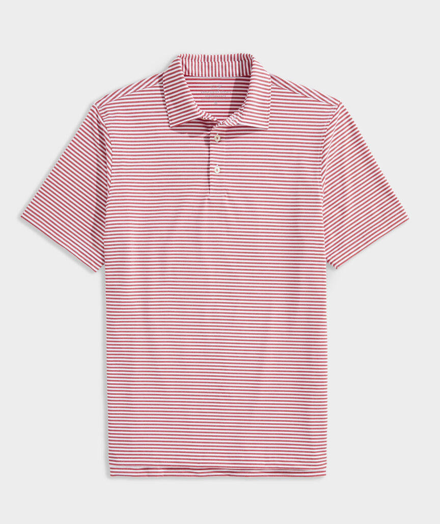 Men's Custom Heathered Winstead Stripe Sankaty Polo