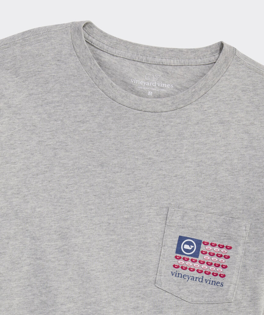 Football Flag Long-Sleeve Pocket Tee