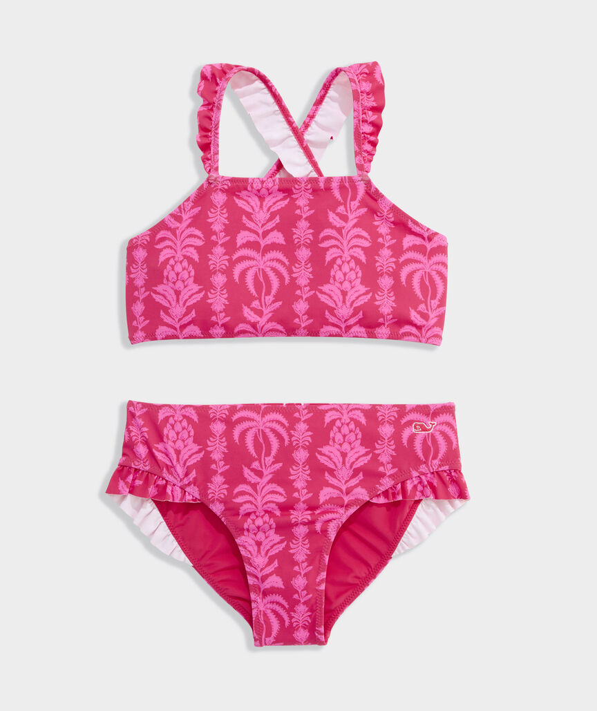 Girls' Ruffle High-Neck Bikini