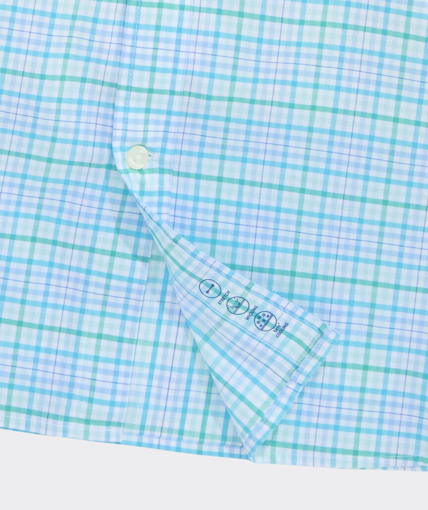 Performance Cotton Tiki Torch Plaid Shirt