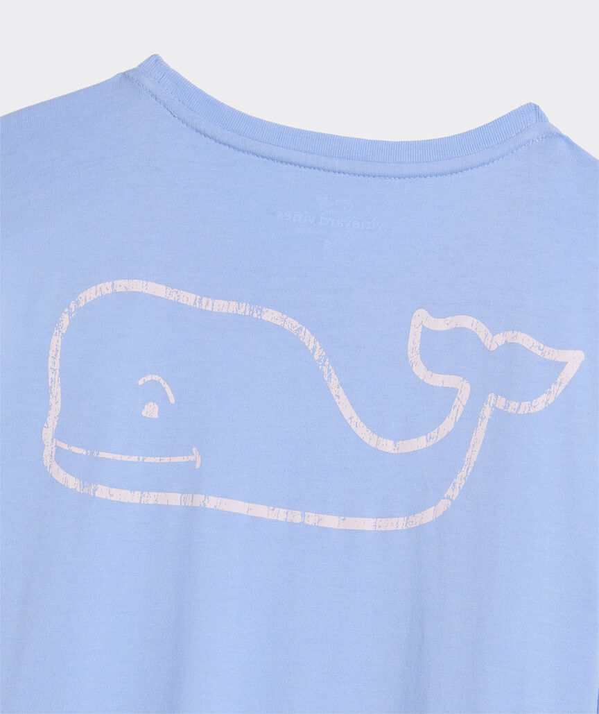 Women's Vintage Whale Long-Sleeve Pocket Tee